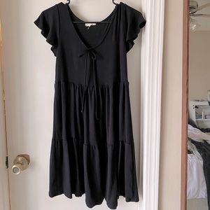 black baby doll dress